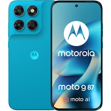 MOTOROLA Moto G87, 5G, Hybrid Dual SIM, 12/256 GB, 6,78", Android 16, plavi